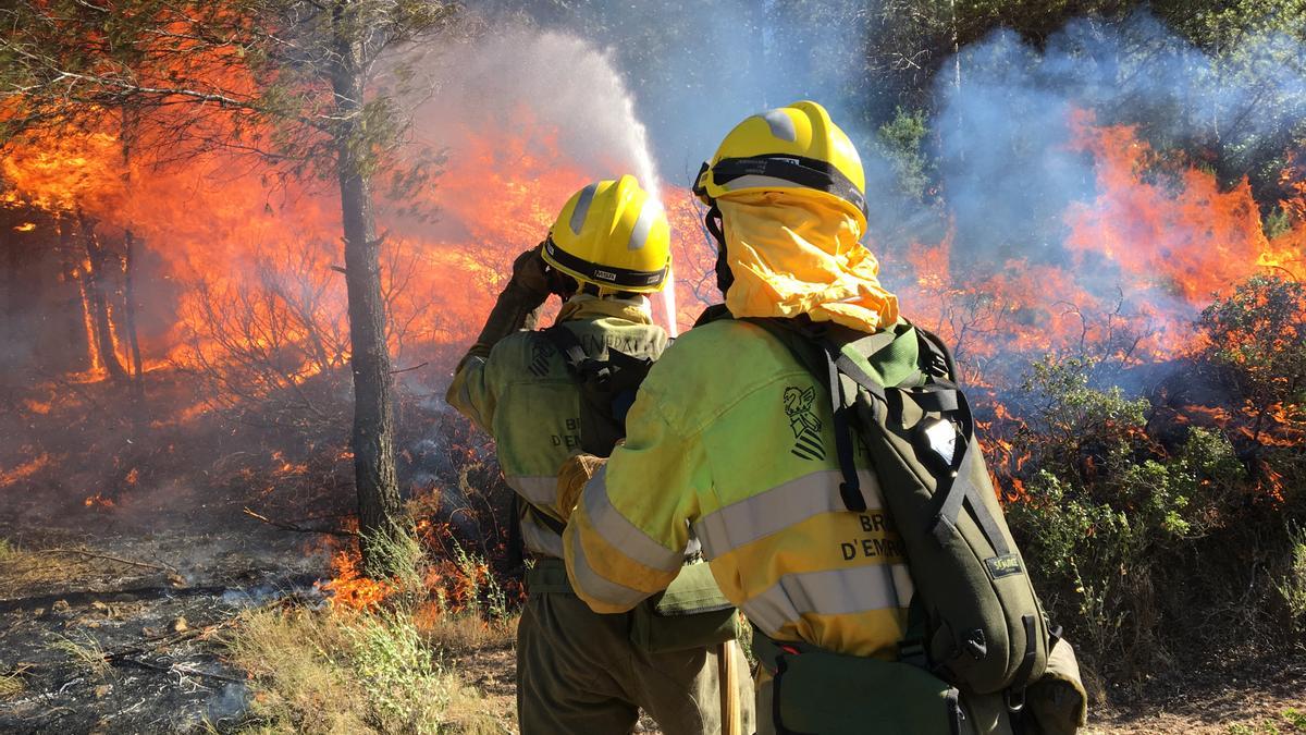 Extinción de un incendio