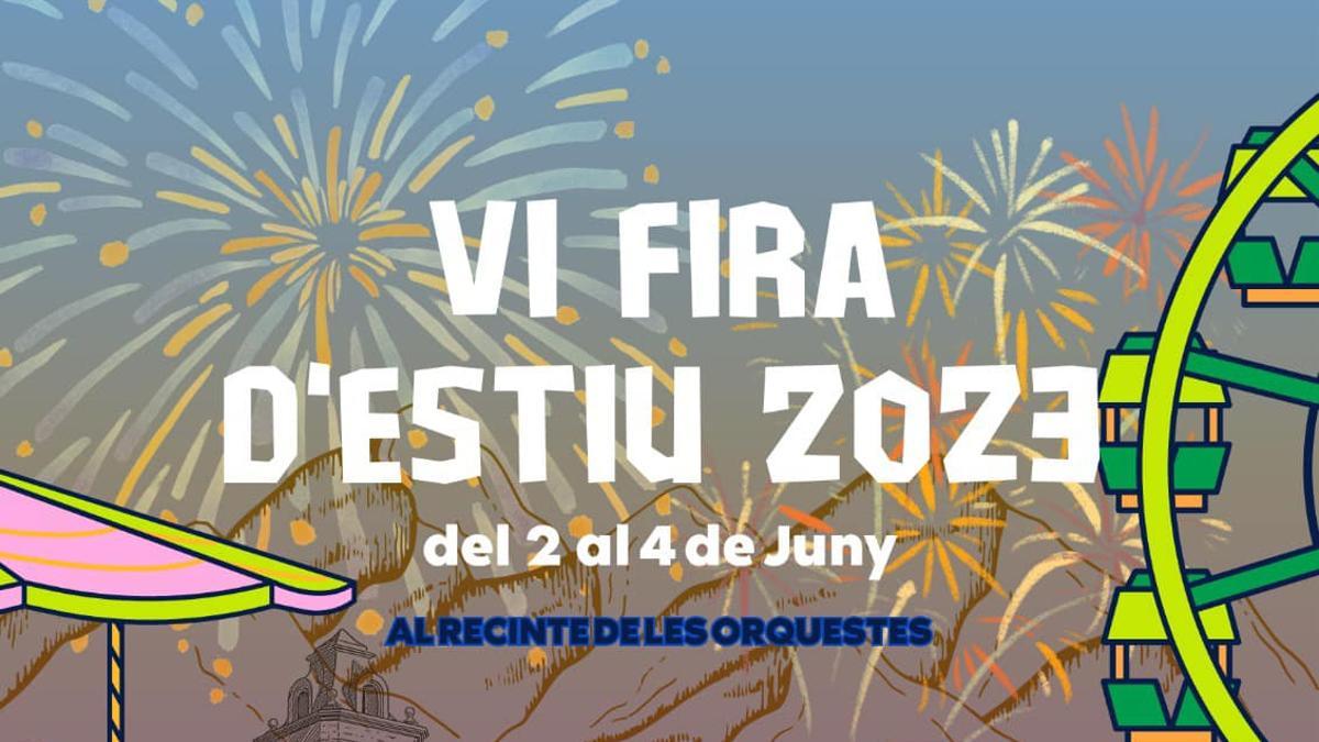 Cartel de la Fira d'Estiu 2023 de Alfarrasí.