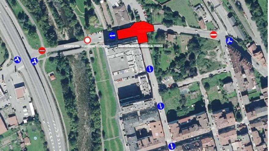 Atención si circula este miércoles por Laviana: cambios en el tráfico por una obra