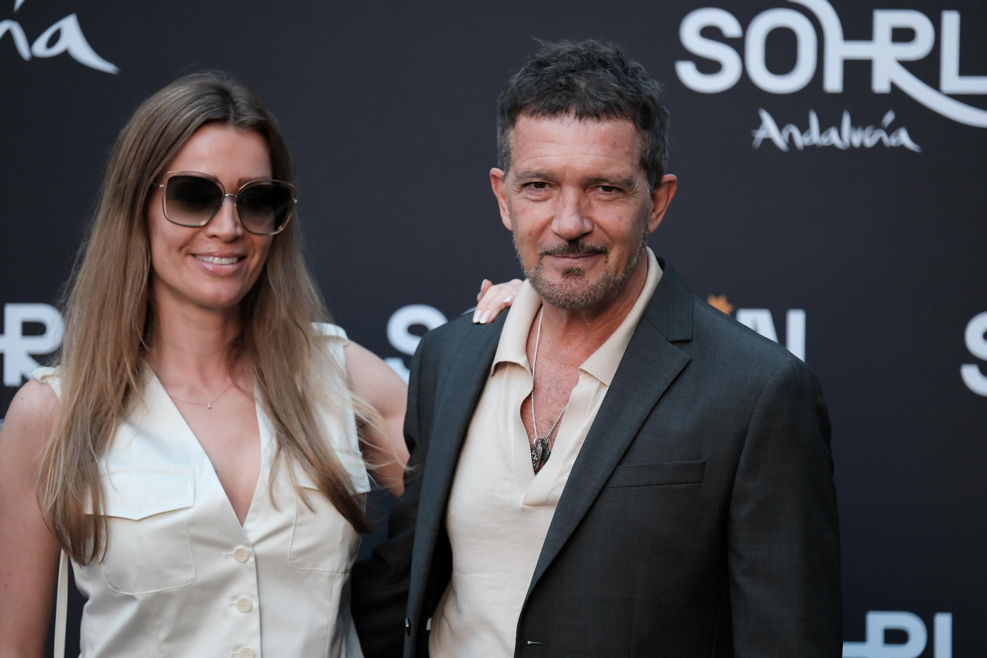 Photocall de la inauguración de Sohrlin Andalucía, el nuevo proyecto de Antonio Banderas y Domingo Sánchez de una escuela de artes escénicas.