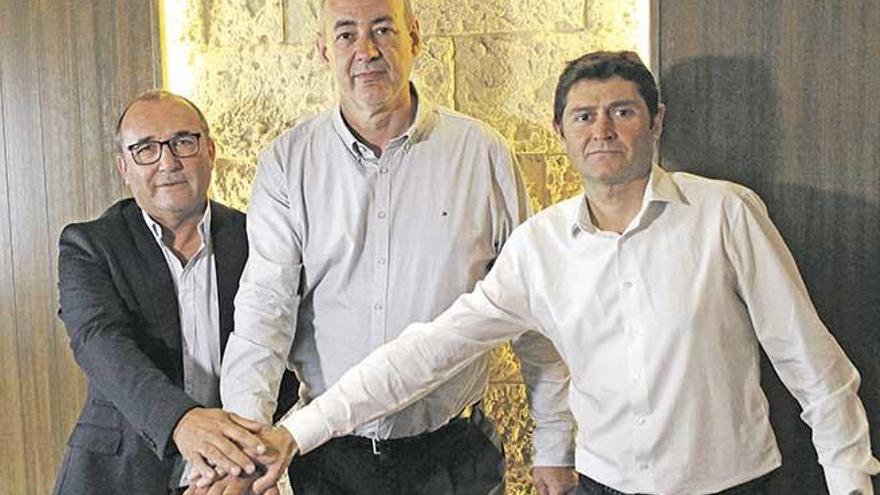 Jordi Mulet, Guillem Boscana y Tomeu Verger lucharán por un proyecto de garantías.