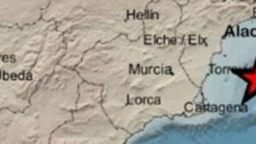 Un terremoto de 3&#039;6 grados frente a la costa de Cabo de Palos se deja sentir en la Región y en Alicante