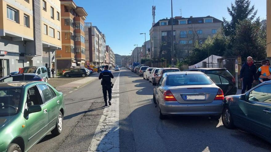 Tres heridos en un accidente de tráfico en la Avenida de Vigo