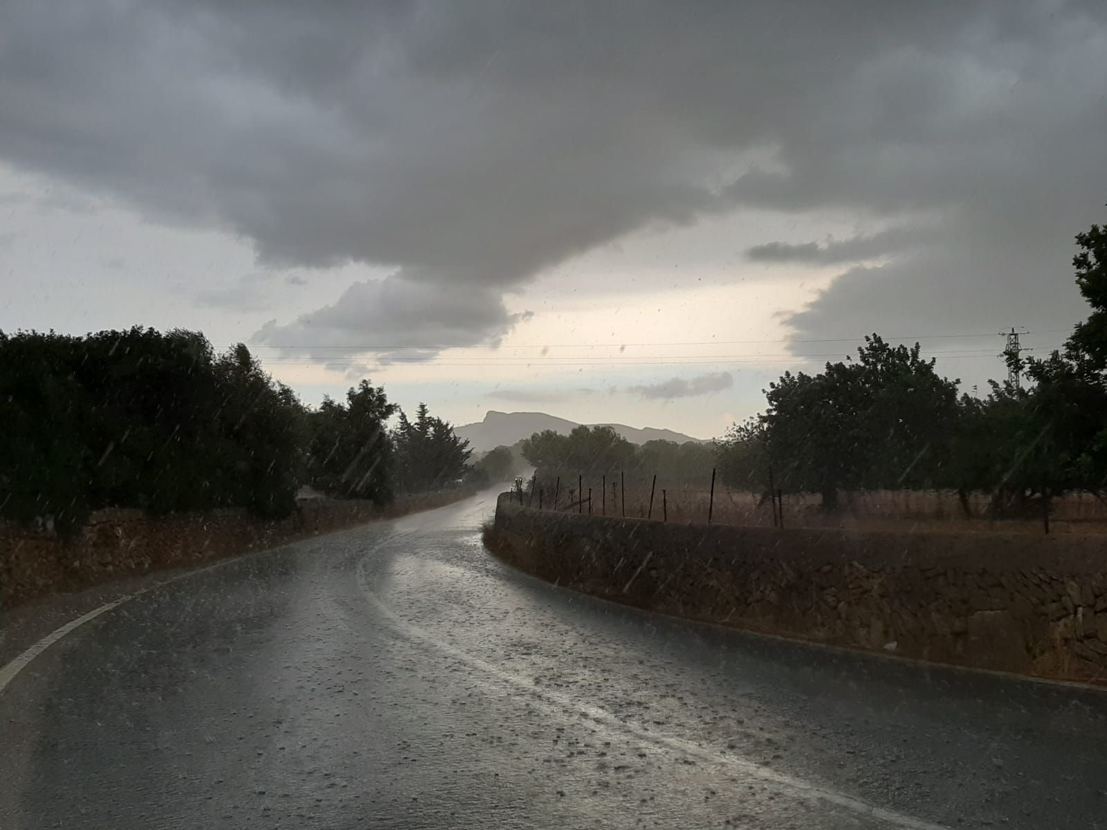 Unwetter über Mallorca