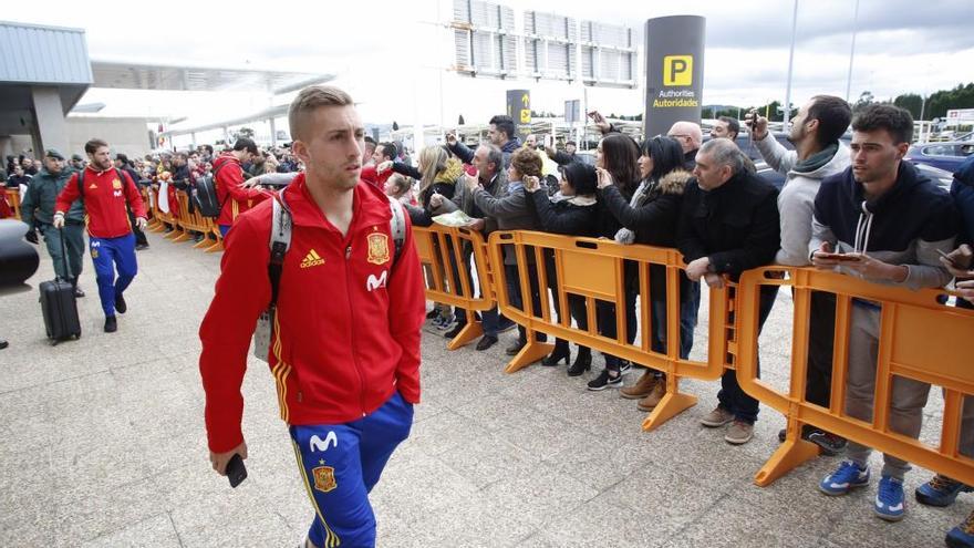 La selección española ya está en Asturias para su partido ante Israel