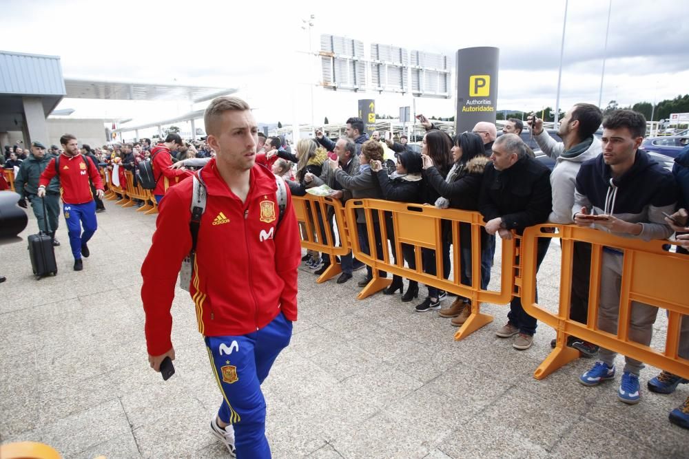 La selección española ya está en Asturias para su partido ante Israel