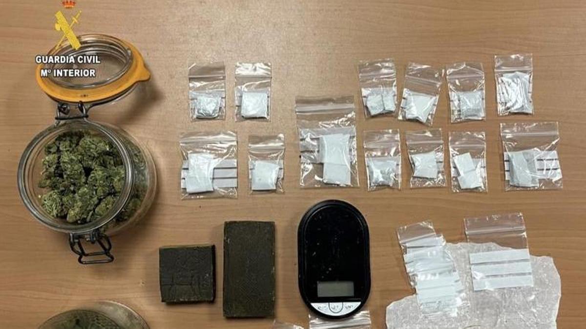 La droga incautada por la Guardia Civil
