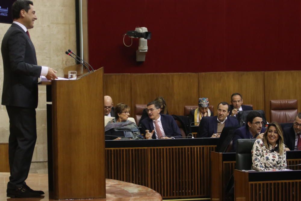 Segunda sesión del pleno de investidura de Juanma Moreno