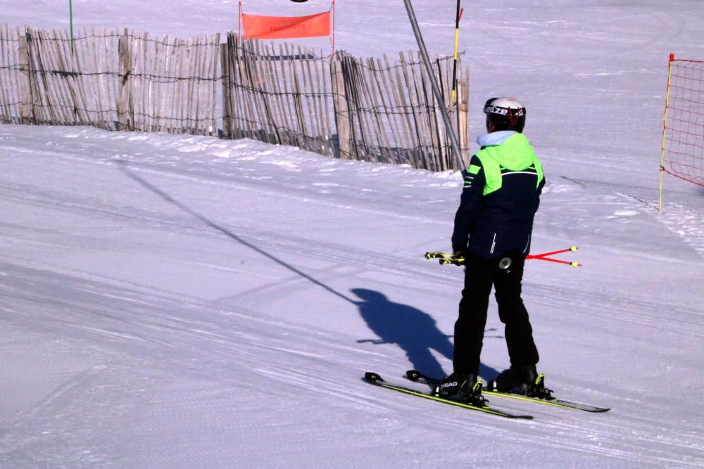 Les pistes de Vallter 2000 gairebé buides per Nadal.