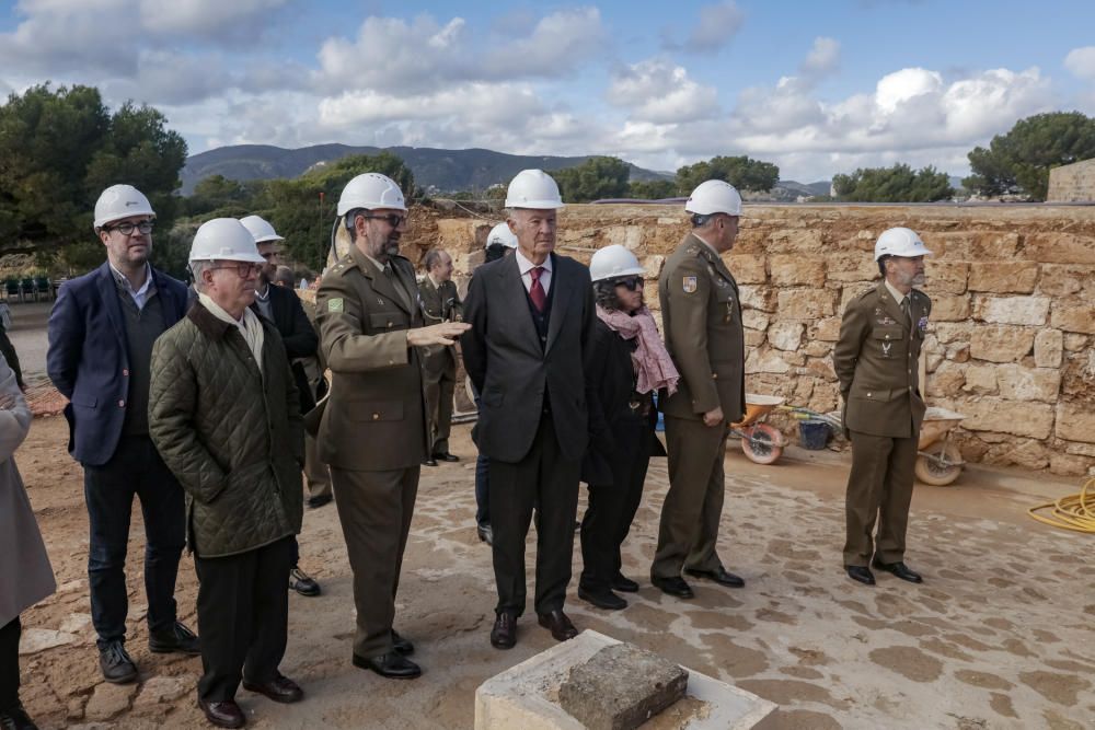 Visita a las obras del Castell de Sant Carles de Palma