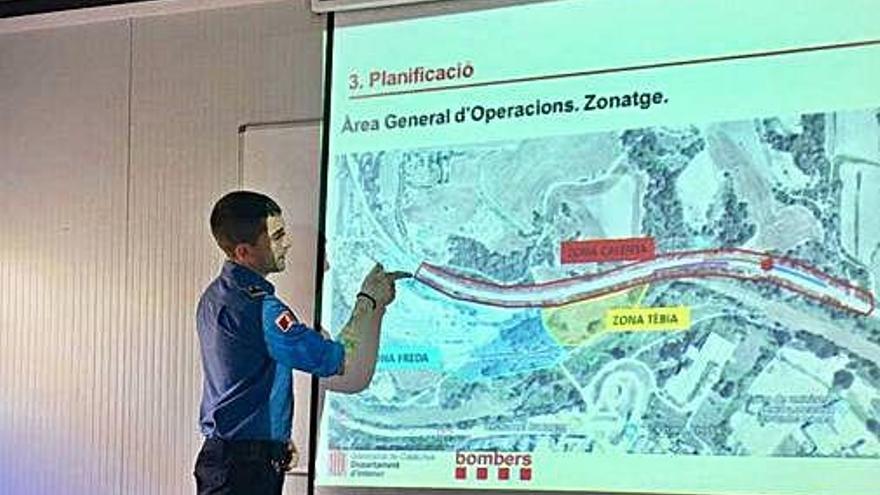 L&#039;accident de tren de Castellgalí centra una jornada dels Bombers