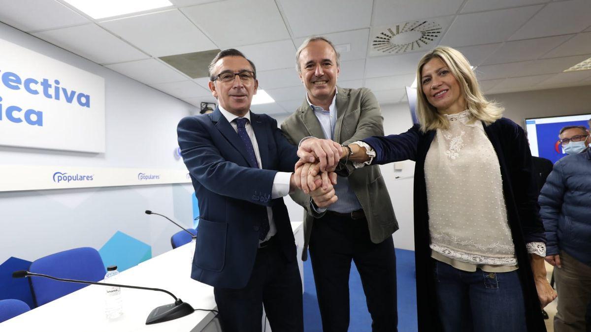 Azcón anuncia su candidatura a la presidencia del PP en Aragón. / ÁNGEL DE CASTRO