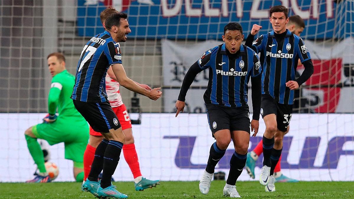 Leipzig - Atalanta: El gol de Luis Muriel