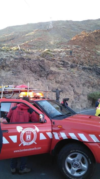 Dos cabinas del Teleférico del Teide se quedan bloqueadas