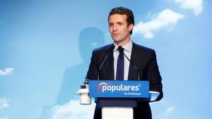 Pablo Casado, en un acto del PP.