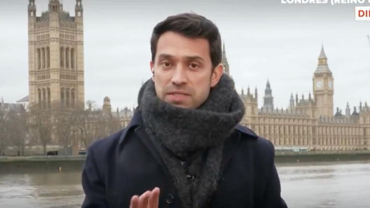 Marc Calderó en 'Informativos Telecinco'.