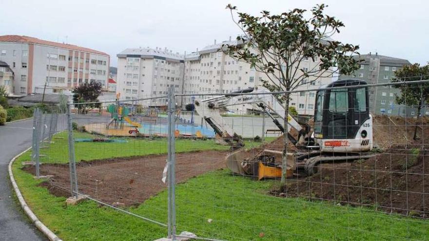 Inicio de las obras de construcción del centro cívico de Fonteculler.