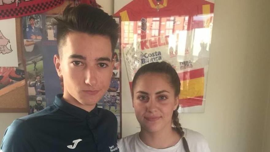 Marta Tomás y Juan Marín, los reyes de la Copa de Murcia cadete