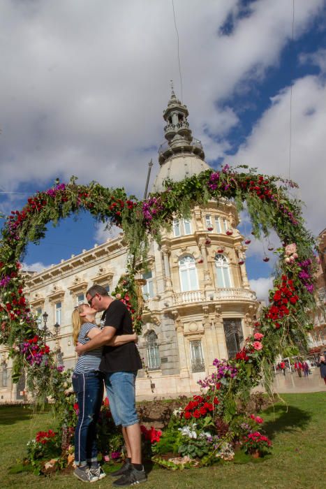 Cartagena celebra con besos el día de San Valentín