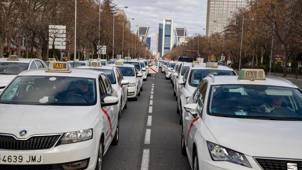 Coger un taxi en Madrid