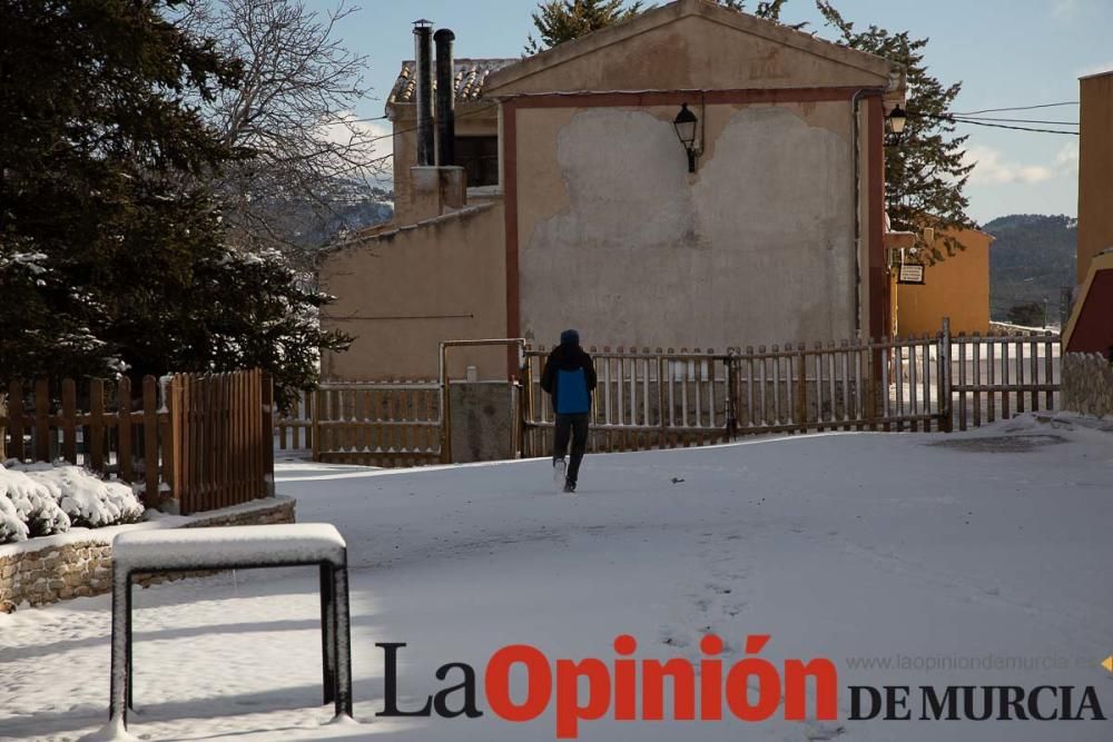 La nieve llega a las pedanías de la comarca del No