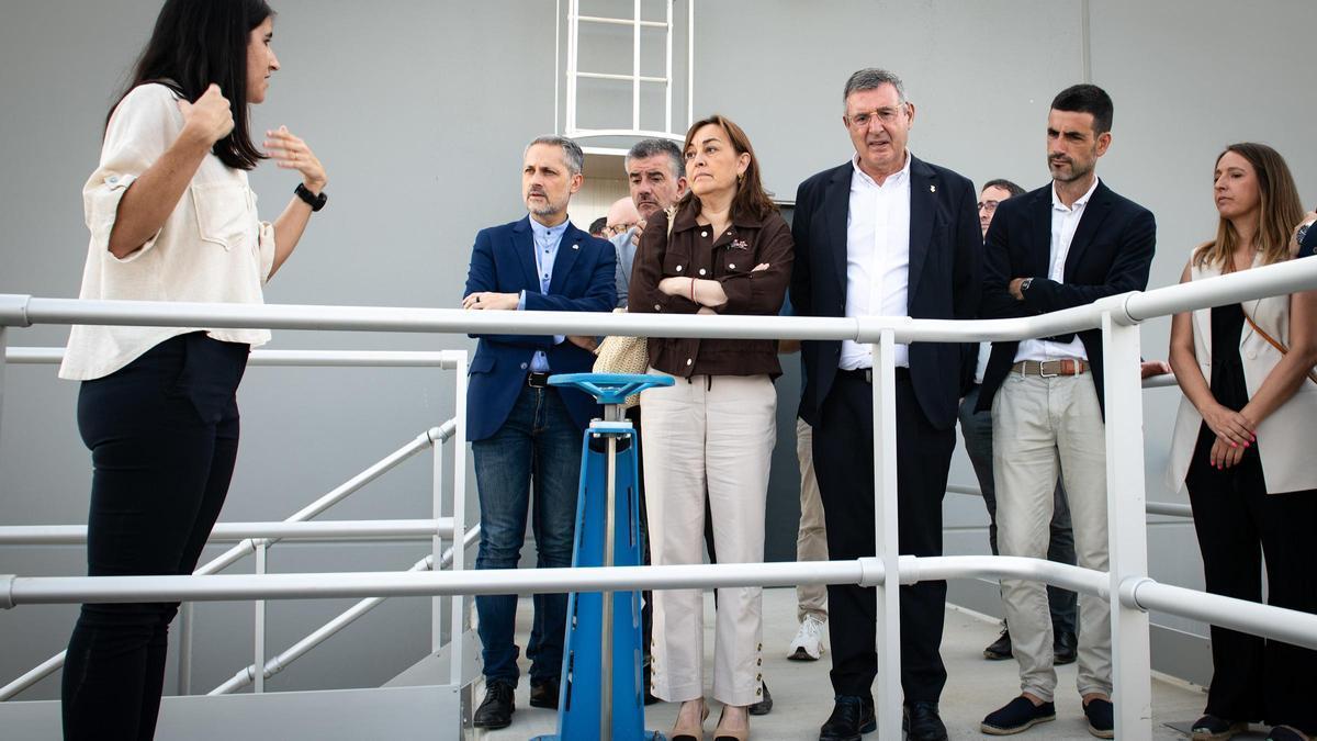 La visita a les instal·lacions de l'Escala.