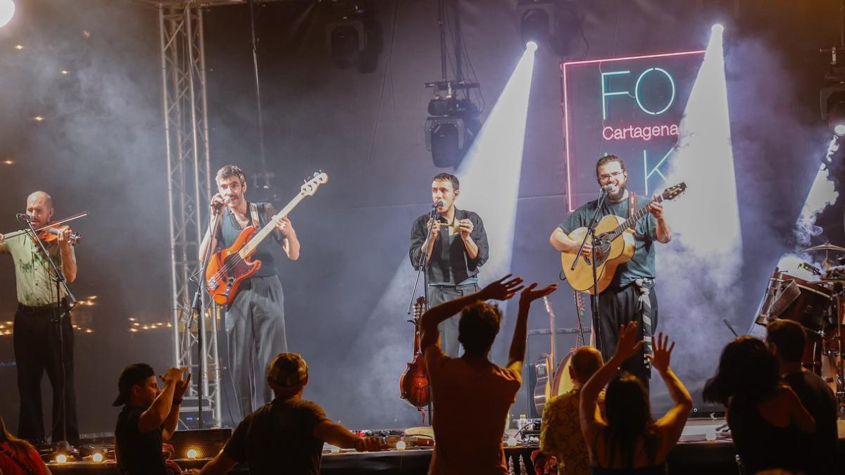 Uno de los grupos que actuaron en la pasada edición del Cartagena Folk