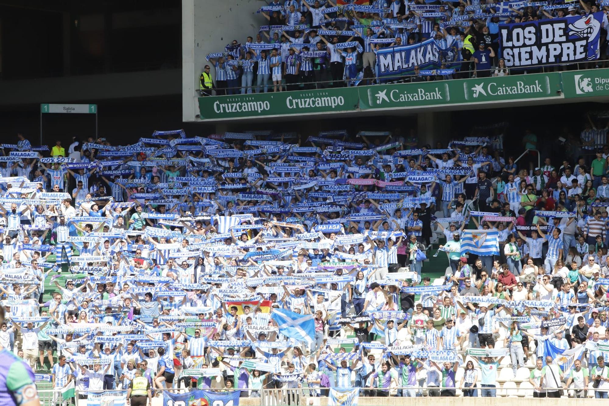 Imágenes del partido que ha enfrentado este domingo en el Nuevo Arcángel al Córdoba CF y al Málaga CF, correspondiente a la 34º jornada de la Primera RFEF