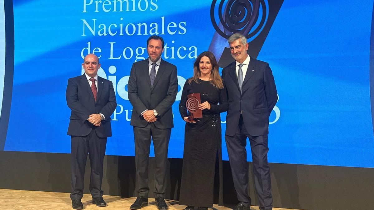Blanca Sorigué, directora general del Consorci de la Zona Franca de Barcelona (CZFB), en los Premios Nacionales de Logística Diario del Puerto 2023.