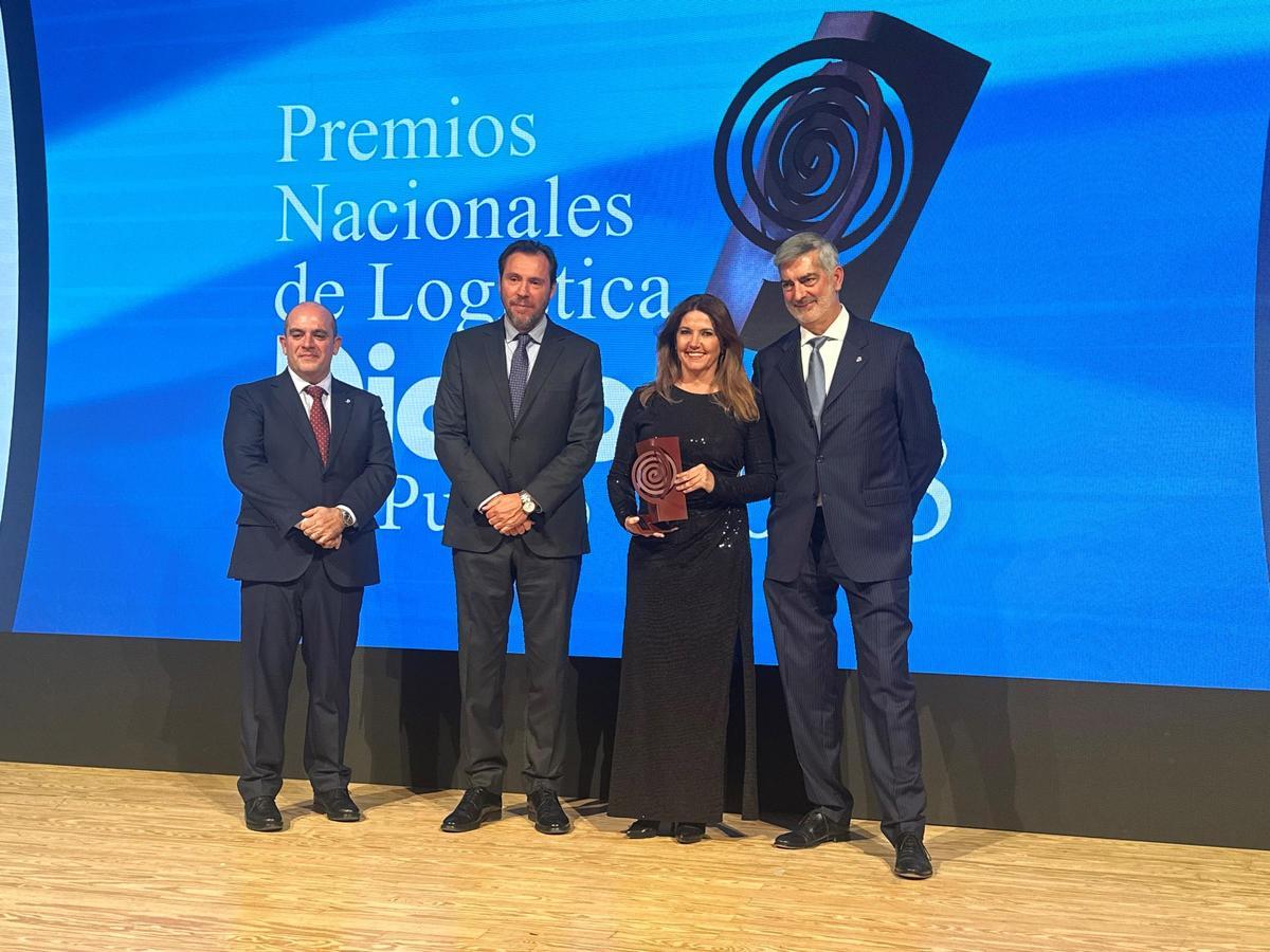 Blanca Sorigué, directora general del Consorci de la Zona Franca de Barcelona (CZFB), als Premis Nacionales de Logística 2023.