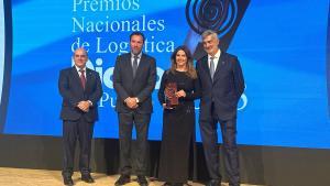 Blanca Sorigué, directora general del Consorci de la Zona Franca de Barcelona (CZFB), en los Premios Nacionales de Logística 2023.