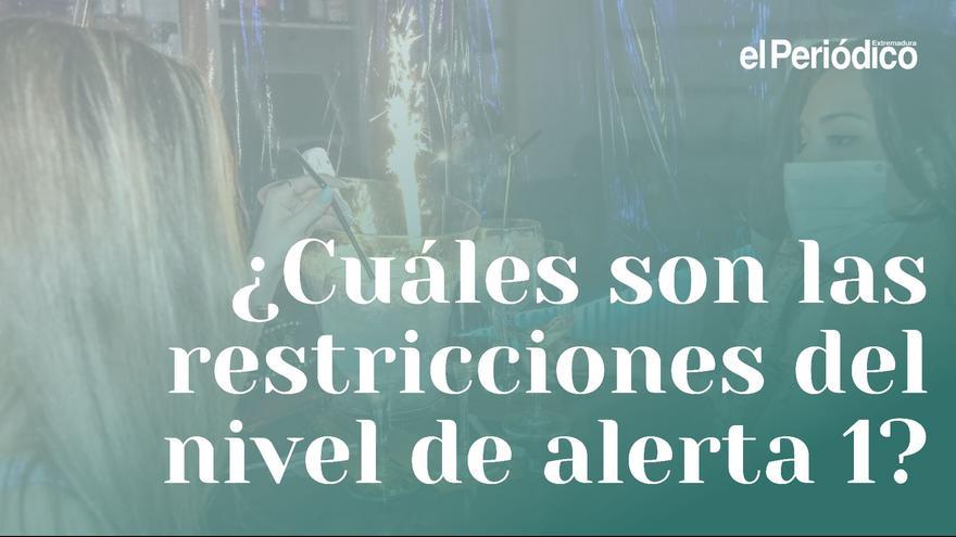 ¿Cuáles son las restricciones del nivel de alerta 1?