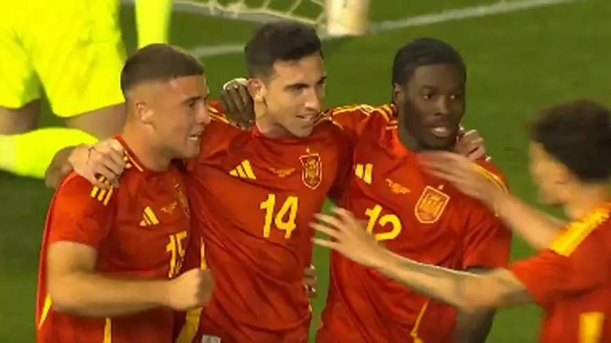 Así fue el gol de César Tárrega en su debut con España sub-21