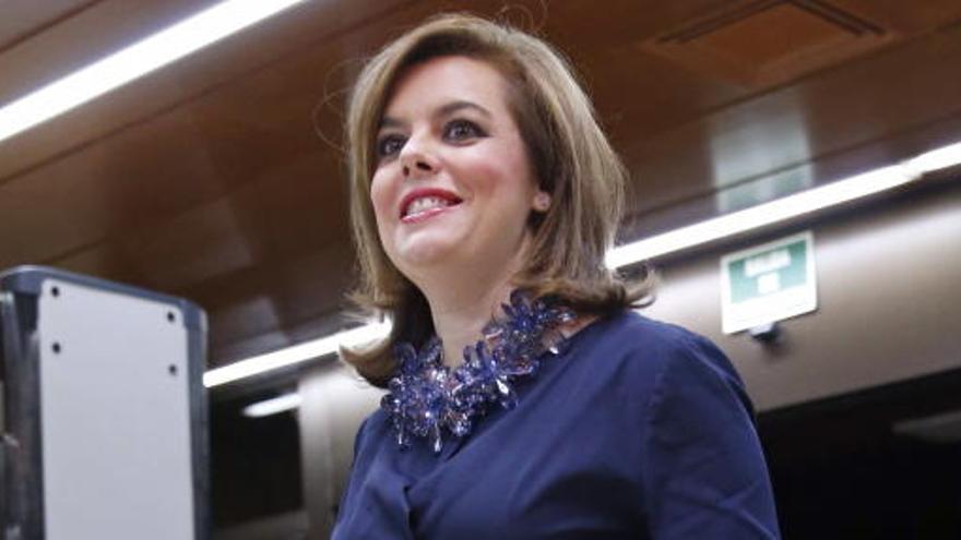 La vicepresidenta del Gobierno, Soraya Sáenz de Santamaría.