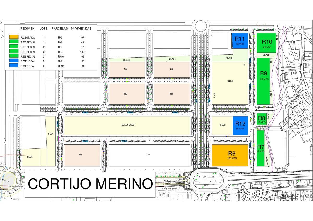 Proyecto de viviendas en el sector de Cortijo Merino.