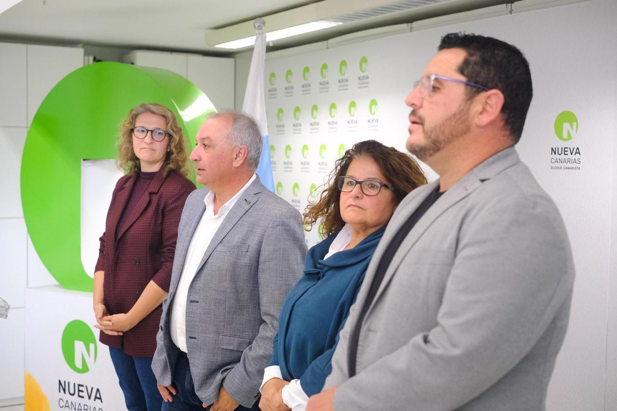 Yaiza Pérez, Luis Campos, Ofelia Alvarado y Leví Ramos, de Nueva Canarias.