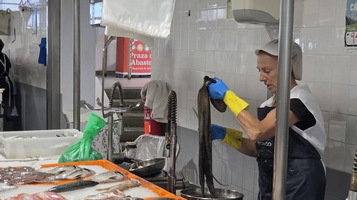 Las lonjas gallegas confirman el declive del pulpo, a 18 euros el kilo en las plazas de abastos