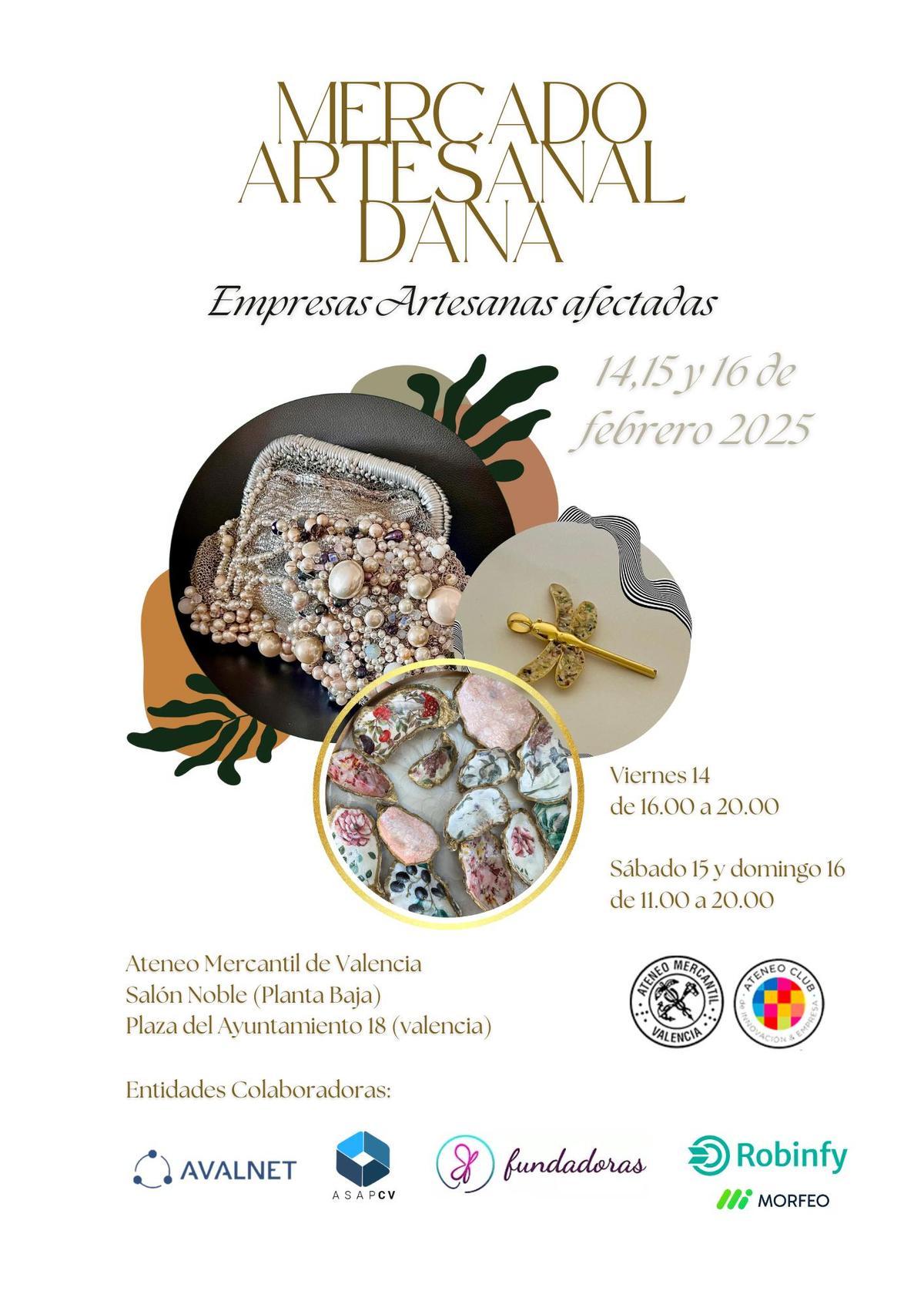 Cartel del mercadillo.