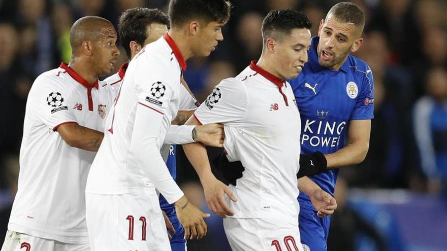 El Sevilla, eliminado de la Champions al perder 2-0 con el Leicester