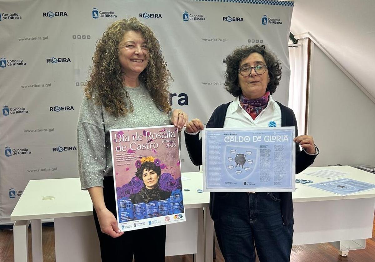 Presentación da Semana de Rosalía en Ribeira.