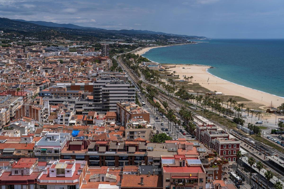 Vista aérea de la ciudad de Mataró