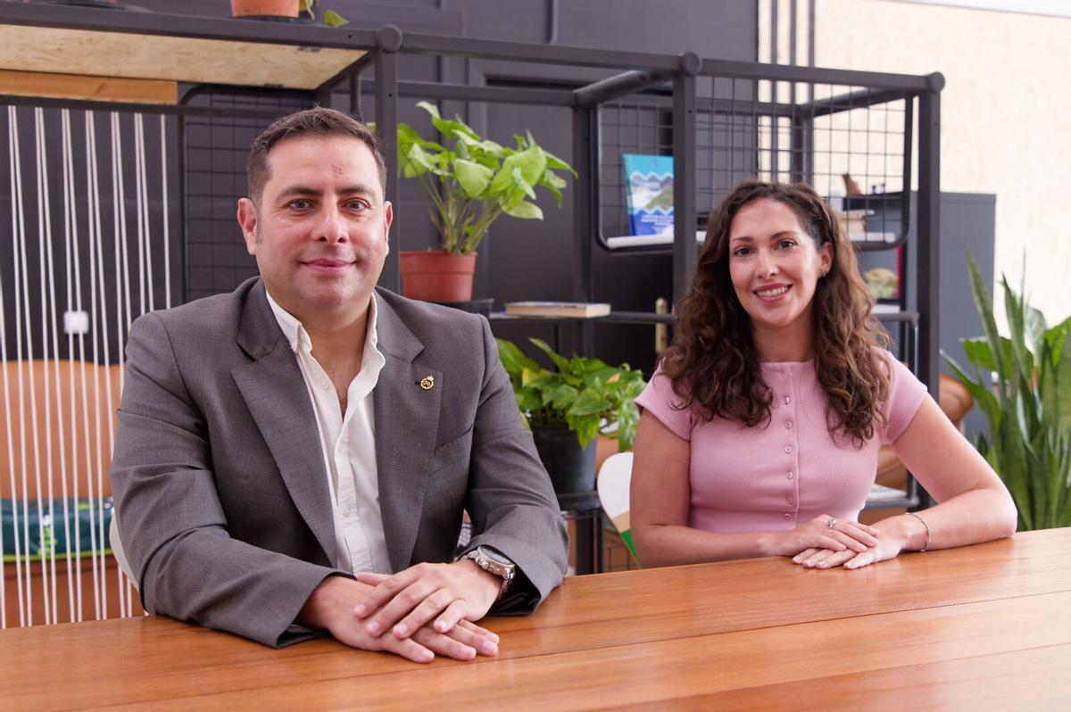 Fotografía de archivo de Juan Carlos Santamarta y Noelia Cruz, líderes del estudio.