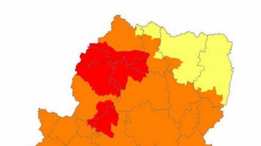 Prealerta roja por riesgo de incendios en Zuera, Prepirineo, Somontano y Beceite