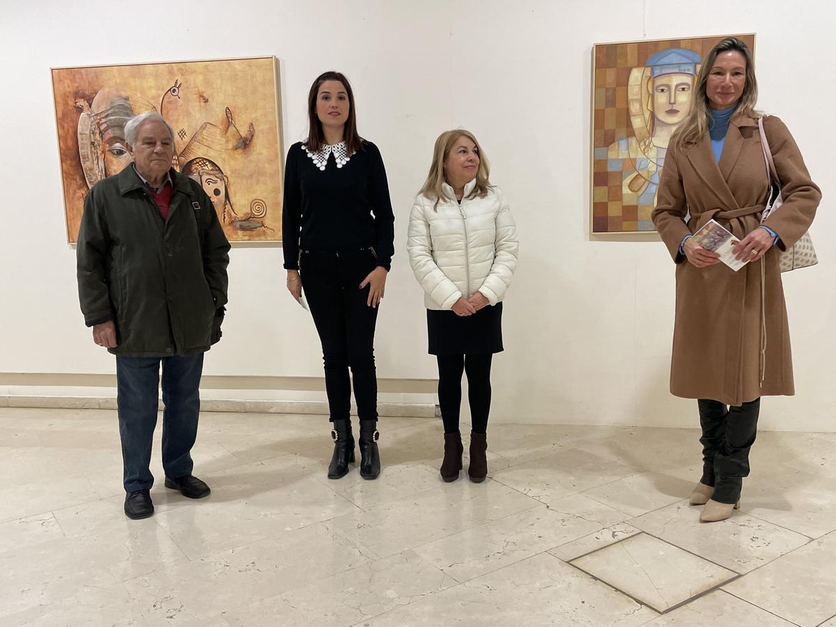 Un momento de la inauguración de la exposición sobre el yacimiento de La Alcudia, la Dama y Alejandro Ramos