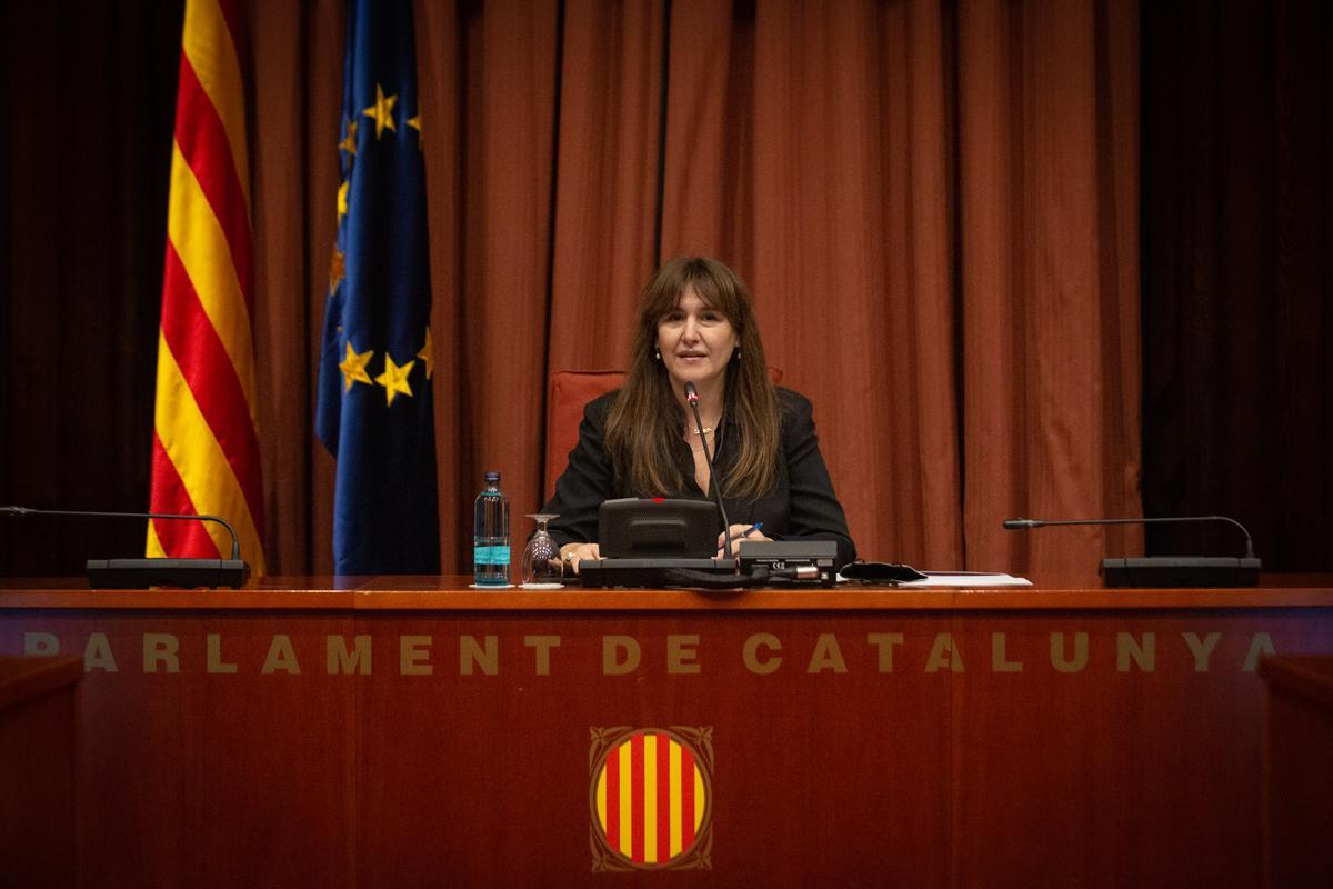 La presidenta del Parlament catalán, Laura Borràs.