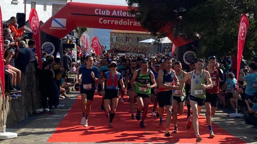 La salida de la carrera del año pasado en la isla de Ons.