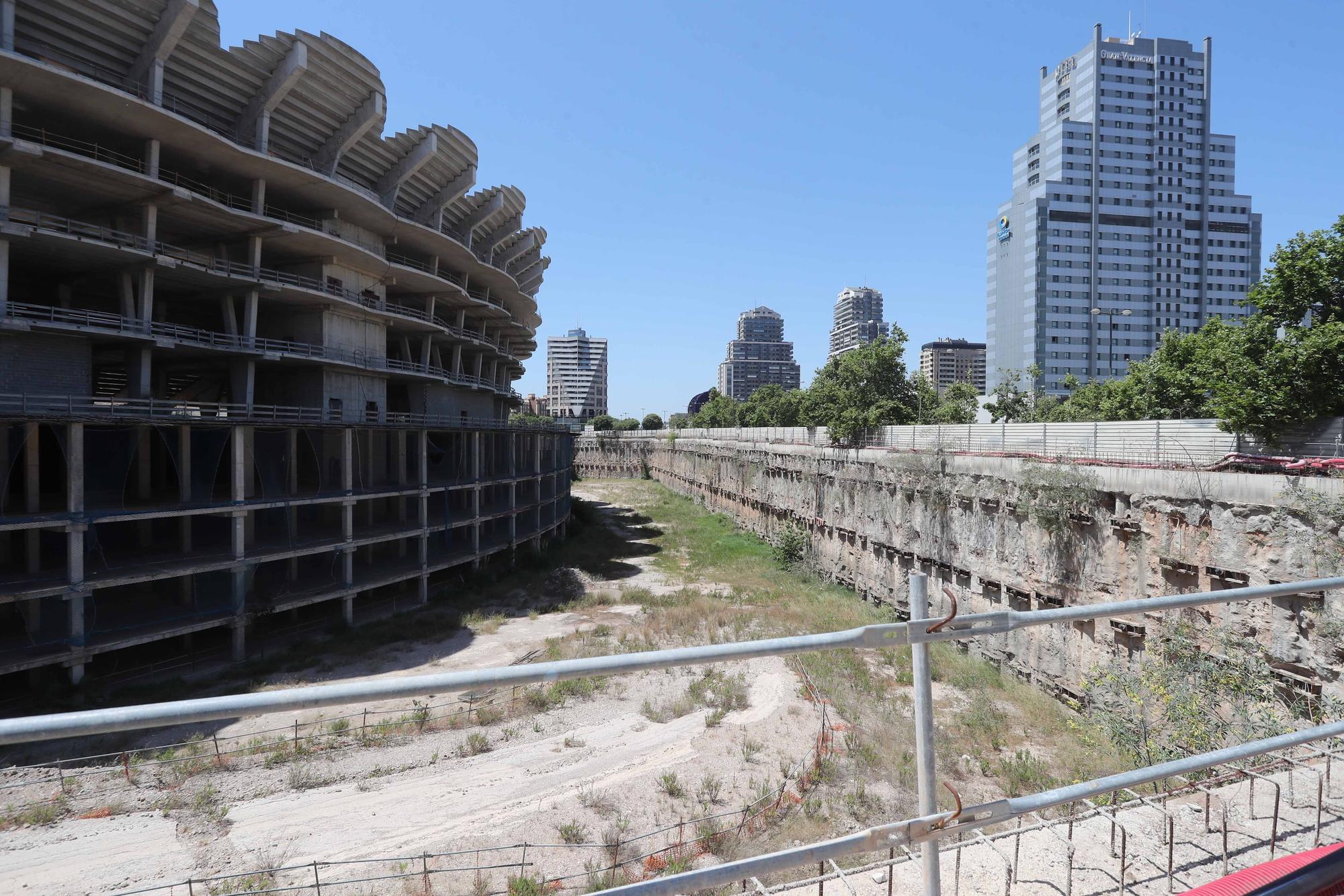 Las obras en el nuevo Mestalla como nunca las habías visto antes