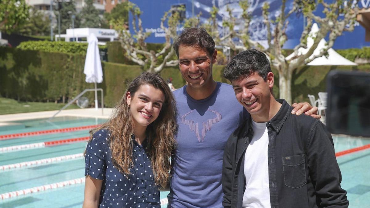 Amaia, Alfred y Rafa Nadal