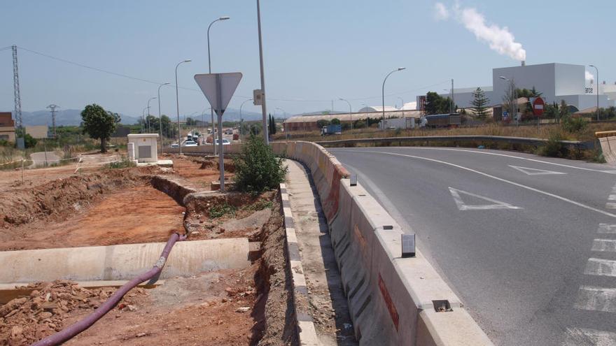 Estado de las obras del apeadero de Betxí.