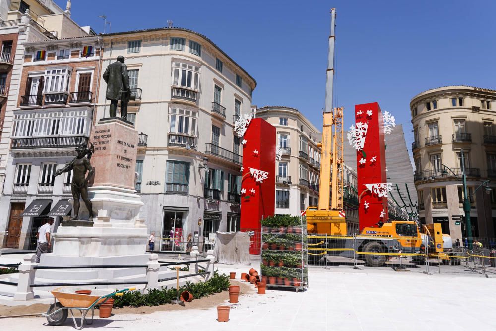 Montaje de la portada de Larios de la Feria del Ce